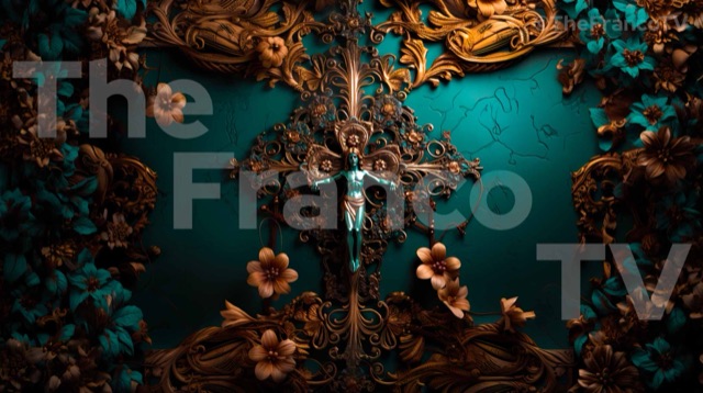 Flowerish Bronze Crucifixion